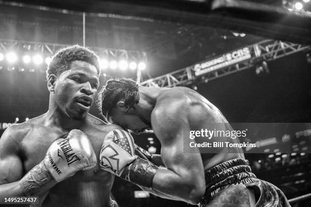 Keith Thurman defeats Shawn Porter by Unanimous Decsion in their WBA Welterweight title fight at the Barclays Center on June 25, 2016 in the Brooklyn...