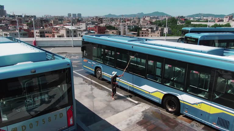 Clean Bus Icon Cleaning Buses Videos and HD Footage - Getty Images