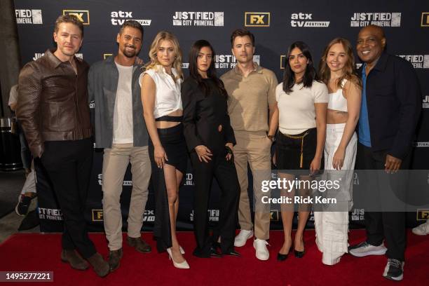 Josh Dallas, J.R. Ramirez, Melissa Roxburgh, Luna Blaise, Matt Long, Parveen Kaur, Holly Taylor, and Daryl Edwards attend the 12th Season of ATX TV...