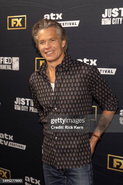 Timothy Olyphant attends the 12th Season of ATX TV Festival at Stateside at the Paramount on June 01, 2023 in Austin, Texas.