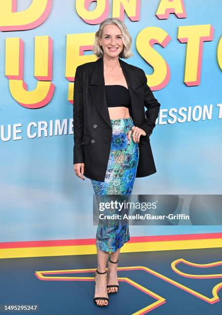 Ever Carradine attends the Premiere for Peacock Original's "Based on a True Story" at Pacific Design Center on June 01, 2023 in West Hollywood,...