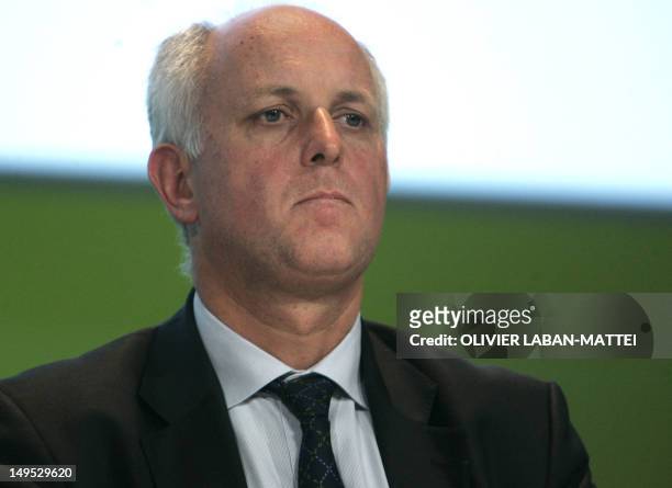 Member of the supervisory board of the French industrial and medical gas group Air Liquide, Thierry Peugeot, attends 09 May 2007 in Paris a general...