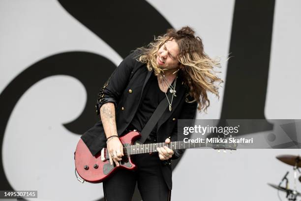 Adam Rof Adam Slack of The Struts performs during the 2023 BottleRock Napa ...
