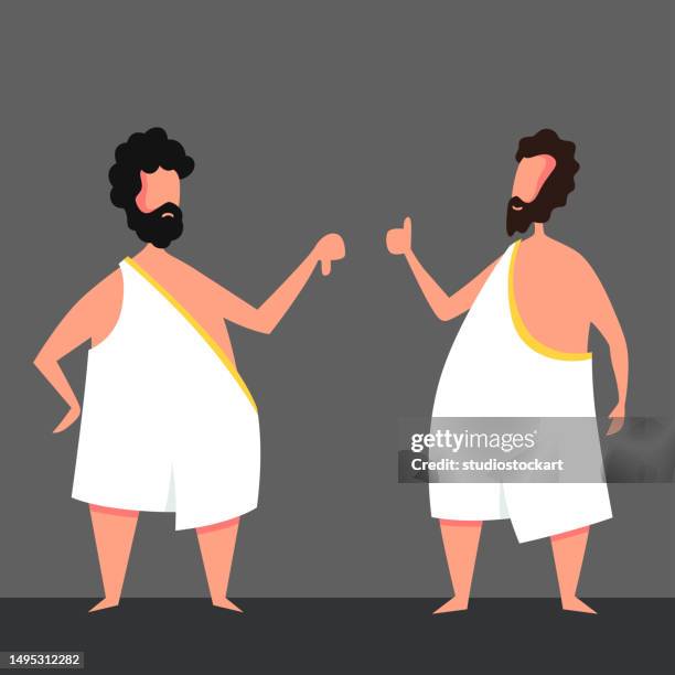 stockillustraties, clipart, cartoons en iconen met philosophers - tuniek