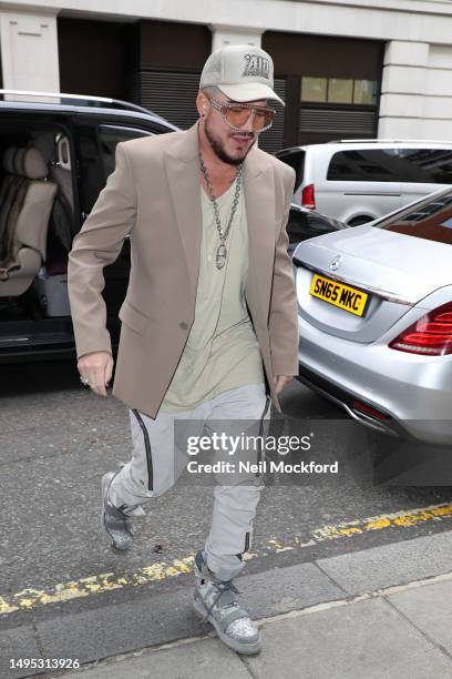 Adam Lambert at BBC Radio 2 on June 02, 2023 in London, England.