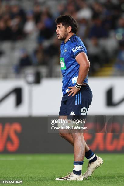 Rob Rush of the Blues during the round 15 Super Rugby Pacific match between Blues and Highlanders at Eden Park, on June 02 in Auckland, New Zealand.