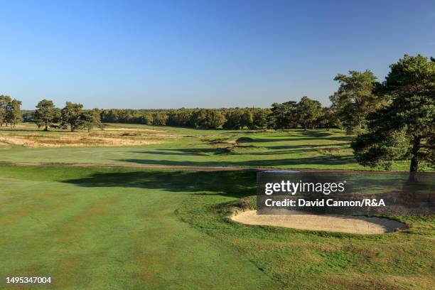 View of the par 4, 10th hole on The AIG Women's Open composite course this hole normally plays as the par 4, 12th hole on The Old Course at Walton...