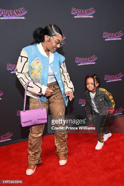 Ariana Fletcher and Yosohn Wright attend "Spider-Man: Across The Spider-Verse" Screening Hosted by Halo & 2 Chainz at Regal Atlantic Station on June...