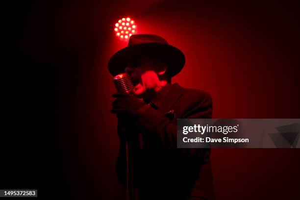 Dave Vanian of The Damned performs at Powerstation, Auckland on June 02, 2023 in Auckland, New Zealand.