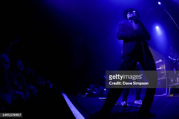 Dave Vanian of The Damned performs at Powerstation, Auckland on June 02, 2023 in Auckland, New Zealand.