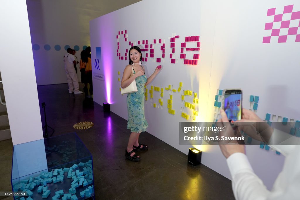 Guests react to the unveiling experience of Create What’s Next, an ...