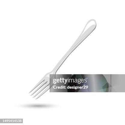 Fork Icon Vector Design on White Background. Fork Icon Vector Design on White Background.