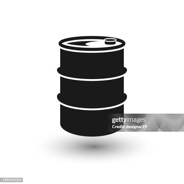 illustrations, cliparts, dessins animés et icônes de icône de baril en acier. - tonneau
