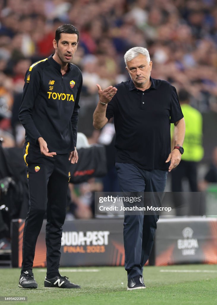 As Roma Coach Jose Mourinho Head coach of AS Roma and Salvatore Foti AS Roma... News ...