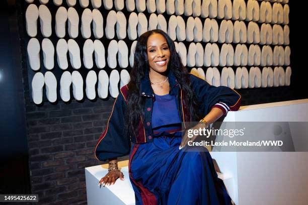 Stylist/designer June Ambrose is photographed for WWD on January 26, 2023 in New York City.
