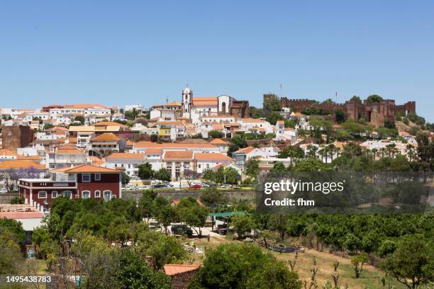 historic town of silves (portugal) - silves portugal stock pictures, royalty-free photos & images