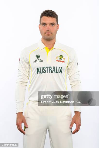 Alex Carey of Australia poses for a portrait prior to the ICC World Test Championship Final 2023 at The Oval on June 02, 2023 in London, England.