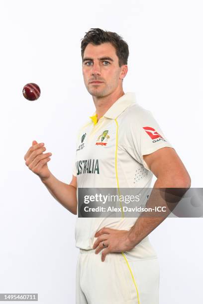 Pat Cummins of Australia poses for a portrait prior to the ICC World Test Championship Final 2023 at The Oval on June 02, 2023 in London, England.