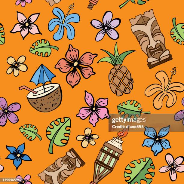 Luau Pattern 230 Luau Pattern Stock Photos, High-Res Pictures, and Images - Getty Images