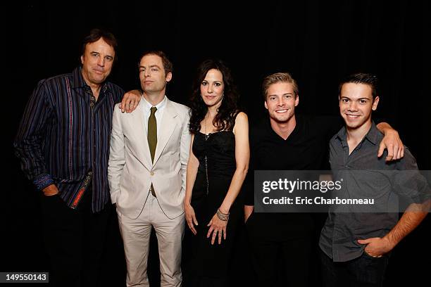 Kevin Nealon, Justin Kirk, Mary-Louise Parker, Hunter Parrish and Alexander Gould at Showtime's 2012 Summer TCA Panel at The Beverly Hilton Hotel on...