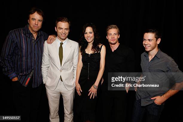 Kevin Nealon, Justin Kirk, Mary-Louise Parker, Hunter Parrish and Alexander Gould at Showtime's 2012 Summer TCA Panel at The Beverly Hilton Hotel on...