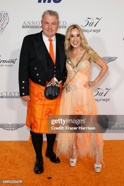 Graham Alloway and Kara Alloway attend the 30th Annual Race To Erase MS Gala at Fairmont Century Plaza on June 02, 2023 in Los Angeles, California.