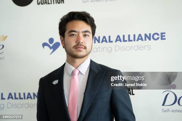 Schuyler Bailar attend World Eating Disorders Action Day Luncheon 2023 National Alliance For Eating Disorders x Mental Health Coalition at United...