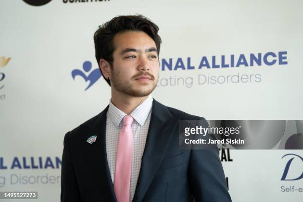 Schuyler Bailar attend World Eating Disorders Action Day Luncheon 2023 National Alliance For Eating Disorders x Mental Health Coalition at United...