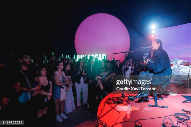 Michelle Zauner of the band Japanese Breakfast performs in concert during the day 3 of Primavera Sound Barcelona 2023 on June 02, 2023 in Barcelona,...