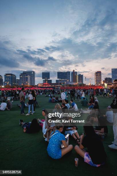 View of the attendants during the day 3 of Primavera Sound Barcelona 2023 on June 02, 2023 in Barcelona, Spain.