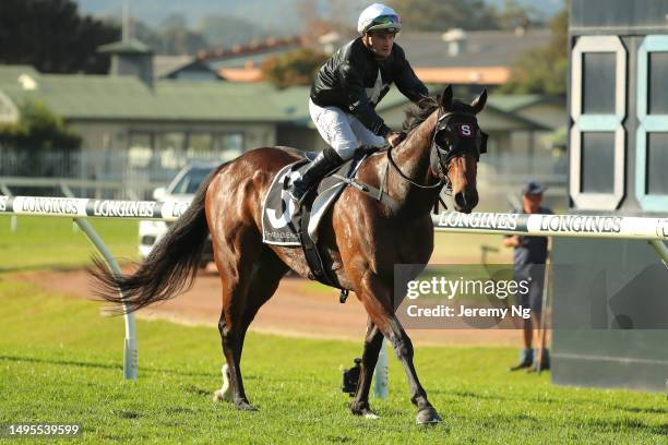 Reece Jones riding Devil's Throat wins Race 7 The Agency Real Estate during Winter Cup Raceday - Sydney Racing at Rosehill Gardens on June 03, 2023...