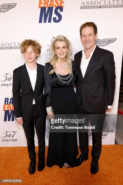 Atlas Heche Tupper, Race to Erase MS Founder Nancy Davis, and James Tupper attend the 30th Annual Race To Erase MS Gala at Fairmont Century Plaza on...