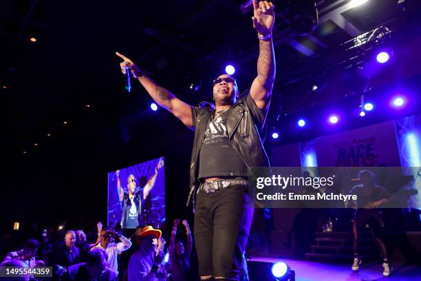 Flo Rida performs onstage during the 30th Annual Race To Erase MS Gala at Fairmont Century Plaza on June 02, 2023 in Los Angeles, California.