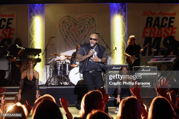 Flo Rida performs onstage during the 30th Annual Race To Erase MS Gala at Fairmont Century Plaza on June 02, 2023 in Los Angeles, California.