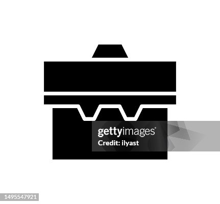 Toolbox Black Filled Vector Icon Toolbox Black Filled Vector Icon