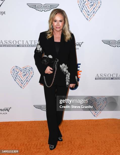 Kathy Hilton arrives at the Race To Erase MS 30th Anniversary Gala at Fairmont Century Plaza on June 02, 2023 in Los Angeles, California.