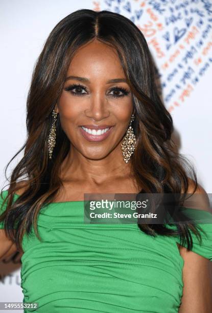 Shaun Robinson arrives at the Race To Erase MS 30th Anniversary Gala at Fairmont Century Plaza on June 02, 2023 in Los Angeles, California.