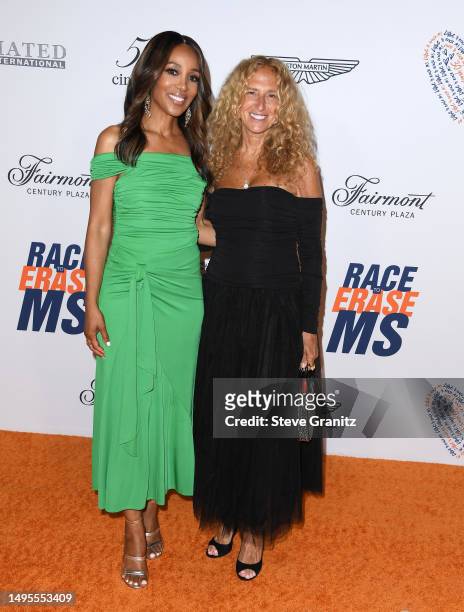 Shaun Robinson, Jane Siskin arrives at the Race To Erase MS 30th Anniversary Gala at Fairmont Century Plaza on June 02, 2023 in Los Angeles,...