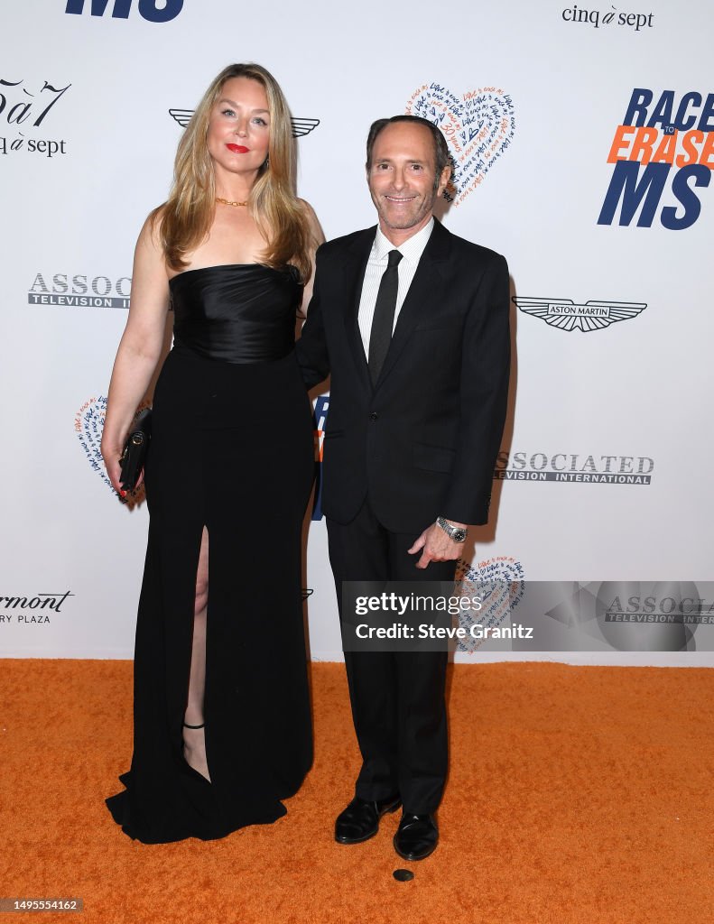 Peter Glatzer, Elisabeth Röhm arrives at the Race To Erase MS 30th ...