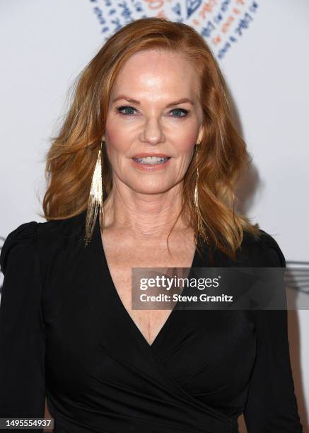 Marg Helgenberger arrives at the Race To Erase MS 30th Anniversary Gala at Fairmont Century Plaza on June 02, 2023 in Los Angeles, California.