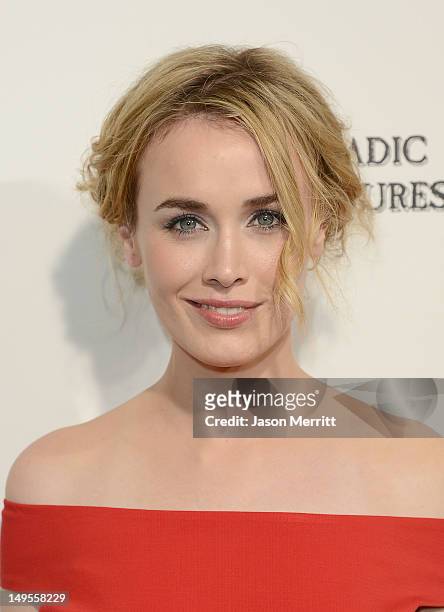 Actress Dominique McElligott attends the screening of AMC's "Hell On Wheels" 2nd Season held at The Paley Center for Media on July 30, 2012 in...