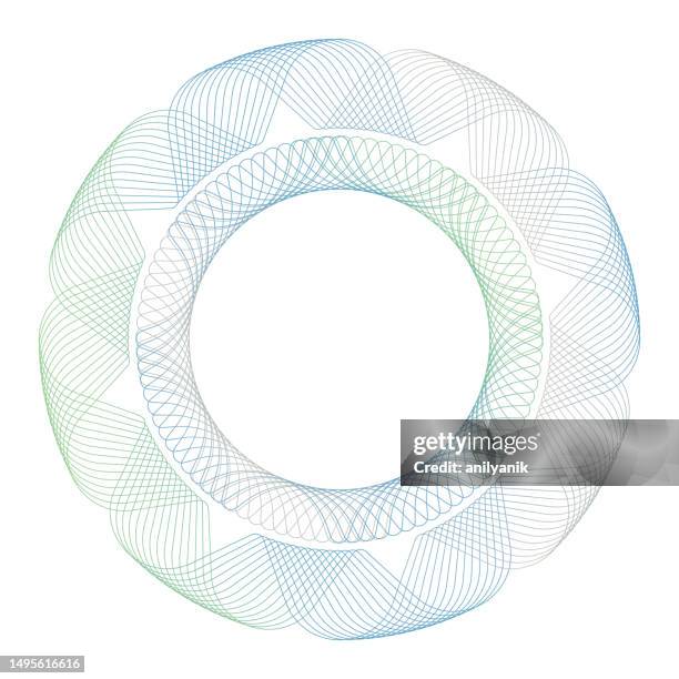 stockillustraties, clipart, cartoons en iconen met guilloche - watermerk