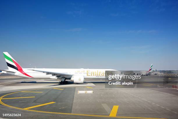 dubai international airport - emirates airline 個照片及圖片檔