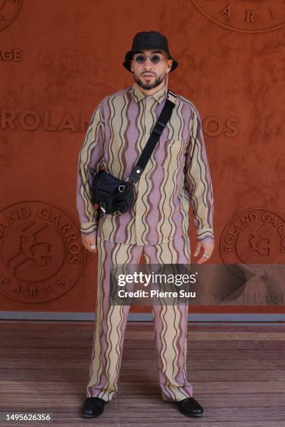 Sofiane Pamart attends the 2023 French Open at Roland Garros on June 03, 2023 in Paris, France.