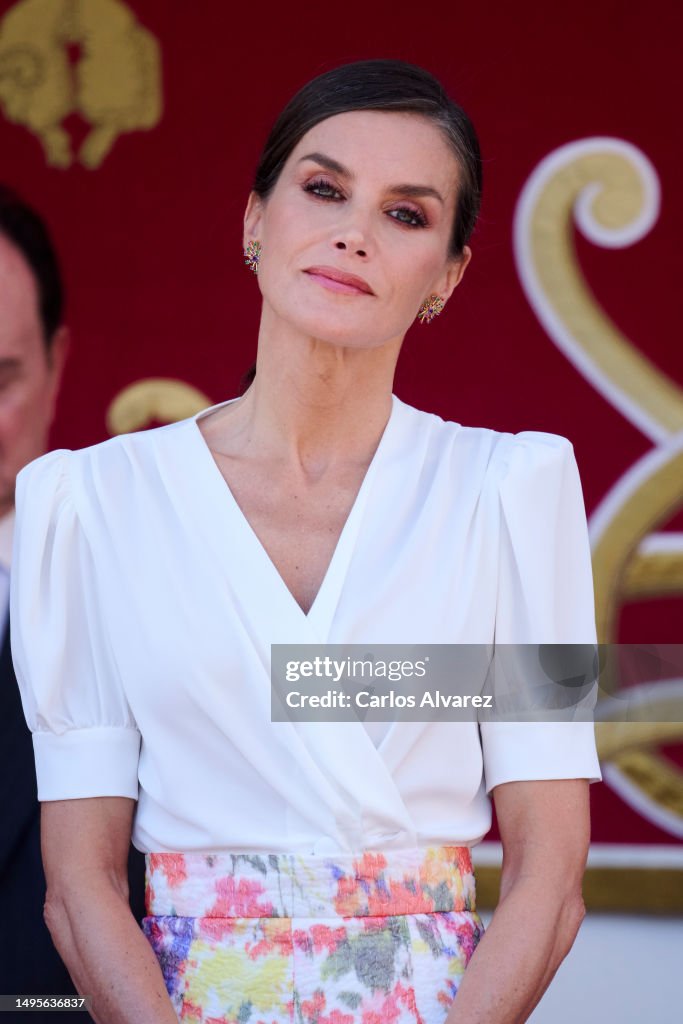 Spanish Royals Attend Armed Forces Day