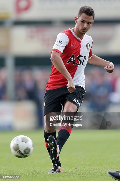 Matthew Steenvoorden of Feyenoord during the Friendly match between FC Horst and Feyenoord at Sportpark de Adelaar on July 10, 2012 in Ermelo, The...