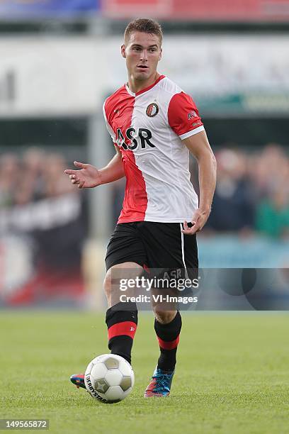 Bart Schenkeveld of Feyenoord during the Friendly match between FC Horst and Feyenoord at Sportpark de Adelaar on July 10, 2012 in Ermelo, The...