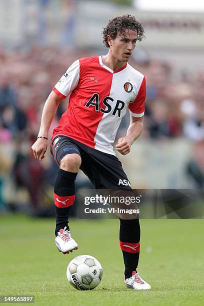 Daryl Janmaat of Feyenoord during the Friendly match between FC Horst and Feyenoord at Sportpark de Adelaar on July 10, 2012 in Ermelo, The...
