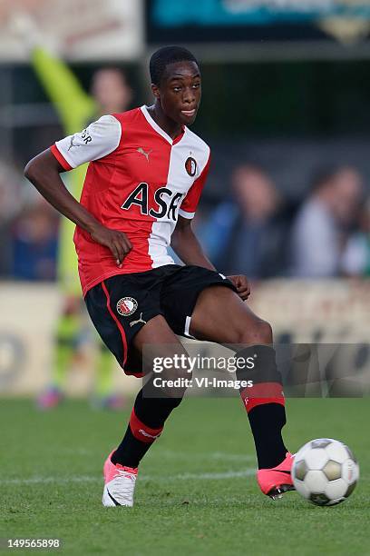 Terence Kongolo of Feyenoord during the Friendly match between FC Horst and Feyenoord at Sportpark de Adelaar on July 10, 2012 in Ermelo, The...