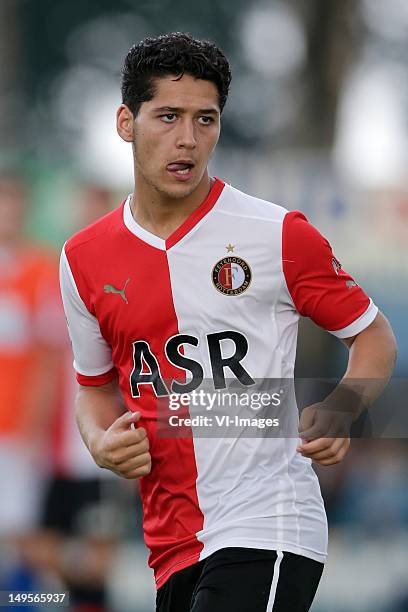 Anas Achahbar of Feyenoord during the Friendly match between FC Horst and Feyenoord at Sportpark de Adelaar on July 10, 2012 in Ermelo, The...